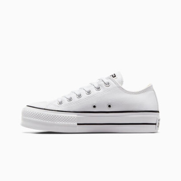 Chuck Taylor All Star Lift Platform Sneakers White/Black/White NWT New In Box - Picture 8 of 12